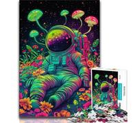 Puzzles d'astronautes psychédéliques pour Adolescents, 1 000 Puzzles, Jeu Familial Anti-Stress, défi Difficile, Cadeaux pour Amis et Famille, 38x26cm