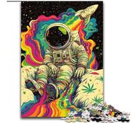 Puzzles d'astronautes psychédéliques pour Adultes 1000 pièces, pour Les 14 Ans et Plus, Jeux Amusants, activités Amusantes à la Maison, Cadeaux d'anniversaire, Cadeaux de Voyage (26x38cm)