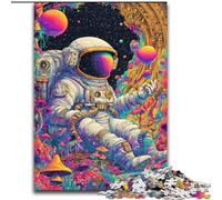 Puzzles d'astronautes psychédéliques pour Adultes et Adolescents, Jeux Amusants en Famille, activités à la Maison, Cadeaux d'anniversaire et de Voyage (50x75cm)