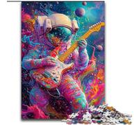 Puzzles d'astronautes psychédéliques pour Adultes, Jeux stimulants, Chaque pièce est Unique - Jeu Familial Stimulant 50x75cm