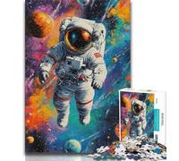 Puzzles d'astronautes spatiaux 1000 pièces pour Adolescents, Cadeaux, Jeu de Quiz, décoration Murale, Cadeaux d'anniversaire et de Noël Uniques 50x75cm