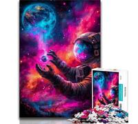 Puzzles d'astronautes spatiaux 1000 pièces pour Adolescents, stimulent Le Cerveau, stimulent la Patience et stimulent l'interaction Parent-Enfant (75x50cm)
