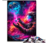 Puzzles d'astronautes spatiaux 1000 pièces pour Adultes, Cadeaux, Anti-Stress, Vacances à la Maison, Interaction Parent-Enfant (26x38cm)