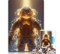 Puzzles d'astronautes spatiaux pour Adolescents, Anti-Stress, Vacances à la Maison, avec Affiche et fiche de Questions-réponses Assorties (38x26cm)