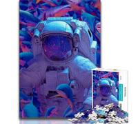 Puzzles d'astronautes spatiaux pour Adultes et Adolescents, Difficiles à réaliser, mais Amusants et Humoristiques, Cadeaux d'anniversaire, décoration Murale (75x50cm)