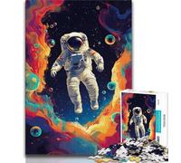Puzzles d'astronautes spatiaux pour Adultes et Adolescents, Jouets éducatifs, Anti-Stress, adaptés à la décoration de Bureau, 50x75cm