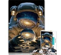 Puzzles d'astronautes spatiaux pour Adultes et Adolescents, pour Tuer Le Temps en Vacances avec des pièces de Formes aléatoires entièrement emboîtables (38x26cm)