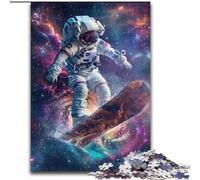 Puzzles d'astronautes surfeurs pour Adolescents 1000 pièces, Jeux Amusants, décoration Murale, Cadeaux d'anniversaire et de Noël Uniques (50x75cm)