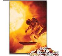 Puzzles d'astronautes surfeurs pour Adolescents 1000 pièces, Jouets éducatifs, Jeux Anti-Stress, Cadeaux d'anniversaire Uniques (26x38cm)