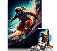 Puzzles d'astronautes surfeurs pour Adultes, 1000 pièces, Jeu Familial Anti-Stress, défi Difficile, Cadeaux pour Amis et Famille (75x50cm)