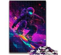 Puzzles d'astronautes surfeurs pour Adultes et Adolescents, 1000 pièces, stimulent Le Cerveau, stimulent la Patience, stimulent l'imagination et stimulent la créativité Une œuvre d'art (50x75cm)
