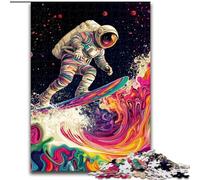 Puzzles d'astronautes surfeurs spatiaux pour Adultes et Adolescents, pour Un Moment de détente à la Maison Chaque pièce est Unique - Jeu Familial Stimulant et Amusant (50x75cm)