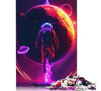 Puzzles d'astronomie Volante au néon, 1 000 pièces, pour Adolescents, Cadeaux, activités familiales, 1 000 pièces (75 x 50 cm)