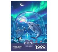 Puzzles Dauphin De 1000 Pièces pour Adultes,Paysage de Glace et de Neige Un Jeu De Dexérité Très Difficile Puzzle Jeu D'intelligence 38x26cm/1000pcs