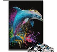 Puzzles Dauphins Colorés pour Adultes 2000 Puzzles, Difficile à Compléter, mais Amusant et Humoristique Cadeau d'anniversaire, Cadeaux, Décoration Murale 70x100cm