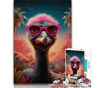 Puzzles d'autruche animaliers 1000 pièces pour Adultes, Jouets éducatifs et décompressants, 50x75cm
