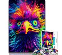 Puzzles d'autruches animaliers 1000 pièces pour Adolescents, Aidez Le Cerveau à exercer des Jouets addictifs pour cultiver la Patience et l'interaction Parent-Enfant (75x50cm)