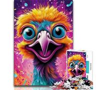 Puzzles d'autruches animaliers pour Adultes et Adolescents, Difficiles à réaliser, mais Amusants et Humoristiques, Cadeau d'anniversaire, Cadeaux, Art Mural (38x26cm)