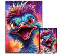 Puzzles d'autruches pour Adultes, 1 000 pièces en Carton, idéal pour Les Adolescents et la décoration intérieure, 26x38cm/10,23x14,96 Pouces