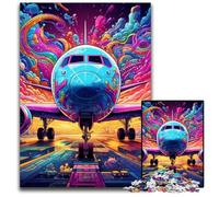 Puzzles d'avion artistiques 1000 pièces pour Adultes, Parfaits pour Les réunions de Famille, Les Anniversaires et Les Vacances 50x75cm / 19,68x29,52 Pouces