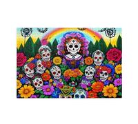 Puzzles de 1 000 pièces BROLEO Jour des morts Impression éducative intellectuelle en bois Puzzles amusants Puzzles anti-stress