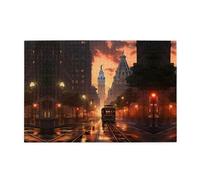 Puzzles de 1 000 pièces JKIEGOQ Philadelphie, Pennsylvanie - Puzzles éducatifs intellectuels en bois - Puzzles amusants - Jeu anti-stress