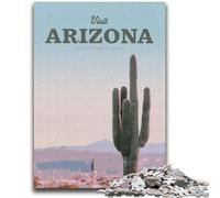 Puzzles de 1 000 pièces pour Adolescents et Adultes Visitez l'Arizona à partir de 14 Ans Cadeaux intéressants pour réduire Le Stress et Les émotions Fortes pour Les Amis et la Famille (50x75cm)
