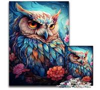 Puzzles de 1 000 pièces représentant des Animaux hiboux Difficiles à Peindre pour Adultes stimulants stimulants relaxants pour Adolescents 1 000 pièces (75 x 50 cm)