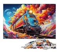 Puzzles de 1 000 pièces : Un Train Qui Peut Voyager à Travers des Puzzles pour Adultes, activité familiale Amusante, défi cérébral, Cadeau Parfait pour Les Adolescents 50 x 75 cm