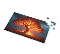 Puzzles de 100 pièces pour enfants : un grand arbre est englouti dans les flammes - Puzzle à images pour adultes - Puzzle de 750 pièces pour adultes (300 pièces)