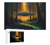 Puzzles De 1000 Pièces Adultes, Alien Spaceship, Puzzles Créatifs pour Enfants, Jeu ÉduChatif Enfant Adulte （75×50cm）