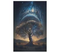 Puzzles De 1000 Pièces Adultes, Cosmic Tree of Life, Puzzles Créatifs pour Enfants, Jeu ÉduChatif Enfant Adulte （78×53cm）