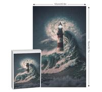 Puzzles De 1000 Pièces Adultes, Lighthouse, Puzzles Créatifs pour Enfants, Jeu ÉduChatif Enfant Adulte 78×53cm
