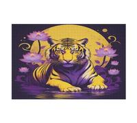 Puzzles De 1000 Pièces Adultes, Tigre, Puzzles Créatifs pour EnfFourmis, Jeu Éduchatif EnfFourmi Adulte （75×50cm）