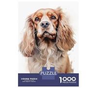 Puzzles De 1000 Pièces American Cocker Dog Puzzle pour Adolescents Découpe De Précision Activités Amusantes À La Maison Jeu Stimulant Et Jeux en Famille 70x50cm/1000pcs