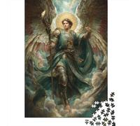 Puzzles De 1000 Pièces Angel Warrior Statue Puzzles pour Adolescents Améliorent La Mémoire Difficiles Et Stimulants Casse-tête Jeux De Société en Famille 52x38cm/1000pcs