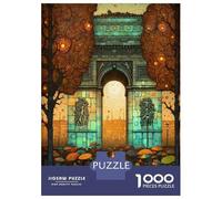 Puzzles De 1000 Pièces Arc De Triomphe Abstract 1 Puzzles pour Adultes - Jeux De Détente - Analyse Et Logique - Cadeaux Uniques pour Un Anniversaire Ou Noël 38x26cm/1000pcs