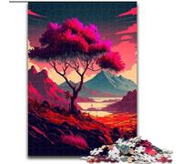 Puzzles de 1000 pièces aux Motifs rétro vibrants, idéal pour la décoration de Bureau (26x38cm)