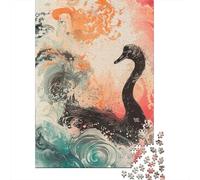 Puzzles De 1000 Pièces Black Swan Art Print-7 Puzzles pour Adultes - Course De Vitesse - Stimule Le Cerveau - Jeu Au Design Élégant 52x38cm/1000pcs