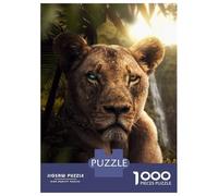 Puzzles De 1000 Pièces - Blind Lioness Puzzle Casse-tête, Jeu De Réflexion, Décoration Murale, Idéal comme Cadeau pour Toute La Famille 52x38cm/1000pcs