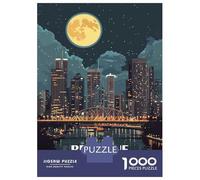 Puzzles De 1000 Pièces Brisbane Australia Cityscape at Night Puzzle pour Adolescents Découpe De Précision Activités Amusantes À La Maison Jeu Stimulant Et Jeux en Famille 52x38cm/1000pcs