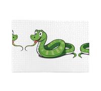 Puzzles de 1000 pièces BROLEO A Happy Year of The Snake Imprimer Puzzles éducatifs intellectuels en bois Puzzles amusants Puzzles anti-stress