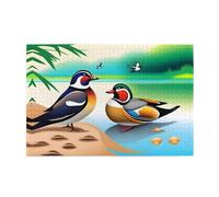 Puzzles de 1000 pièces BROLEO Deux Canards Mandarins Imprimer Puzzles éducatifs intellectuels en bois Puzzles amusants Puzzles anti-stress