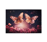 Puzzles de 1000 pièces BROLEO Deux Papillons Fantastiques Impression Puzzles éducatifs intellectuels en bois Puzzles amusants Puzzles anti-stress