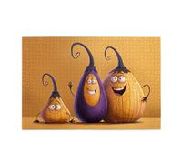 Puzzles de 1000 pièces BROLEO Surpris Impression Aubergine Éducative Intellectuelle Puzzles en Bois Puzzles Amusants Puzzles Soulagement du Stress