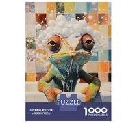 Puzzles De 1000 Pièces Chameleon Bath Time Puzzles pour Adultes - Jeu De Réflexion - Améliore La Mémoire - Cadeaux Uniques pour Un Anniversaire Ou Noël 70x50cm/1000pcs