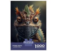 Puzzles De 1000 Pièces Chameleons Colorful Face Puzzle Anti-Stress, Décoration Murale, Cadeaux Uniques pour Anniversaire Et Noël 70x50cm/1000pcs