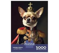 Puzzles De 1000 Pièces Chihuahua Dog Respected Puzzle Adulte Jeu Manuel Défi Difficile Interaction Parent-Enfant 70x50cm/1000pcs