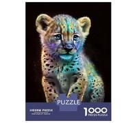 Puzzles De 1000 Pièces - Cute Galaxy Baby Leopard Puzzles pour Adolescents, Jeu De Réflexion Et Anti-Stress, Idéal en Cadeau pour Toute La Famille 70x50cm/1000pcs