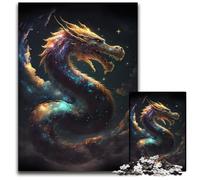 Puzzles de 1000 pièces de Dragons de l'espace fantastiques pour Adultes pour Les Parents Les Amoureux et Les Amis À partir de 14 Ans 1000 pièces (38 x 26 cm)